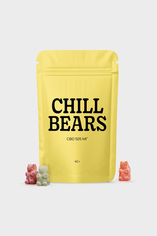 Желейні ведмедики CHILL BEARS CBD mini, купити онлайн в магазині.