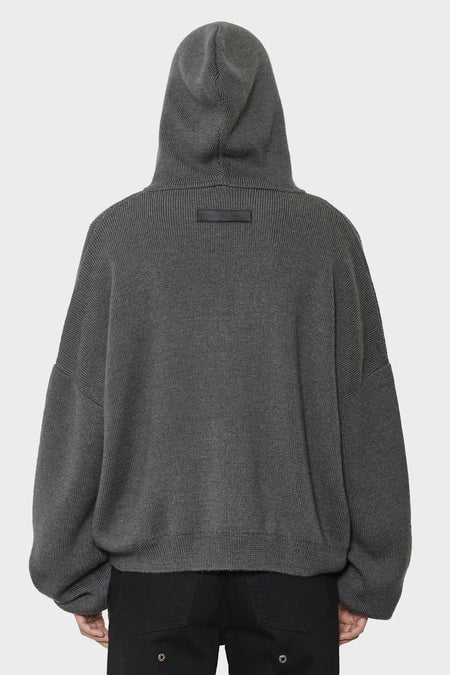 women#@Зіп-худі LAMPI KNIT темно-сірий