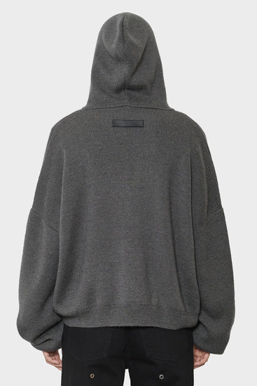 women#@Зіп-худі LAMPI KNIT темно-сірий