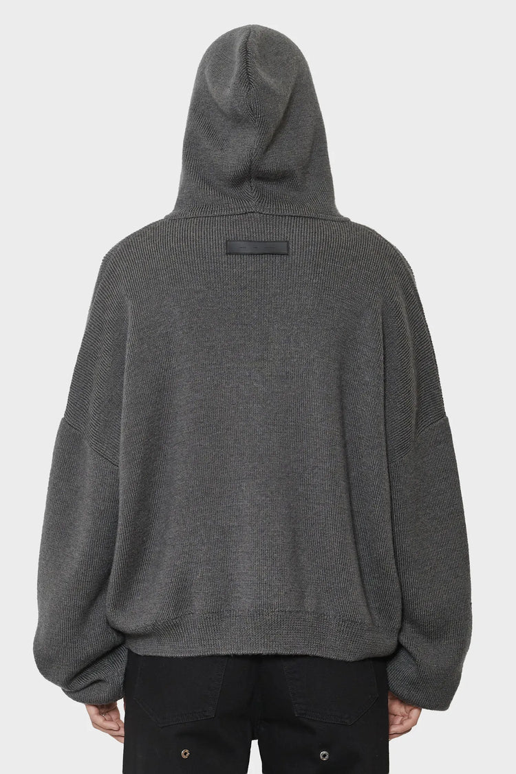 women#@Зіп-худі LAMPI KNIT темно-сірий