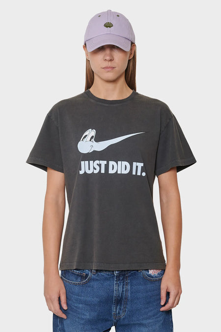 women#@Футболка JUST DID IT чорна