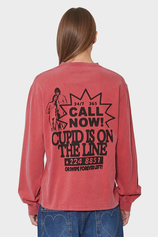 women#@Лонгслів CUPID'S CALLING червоний