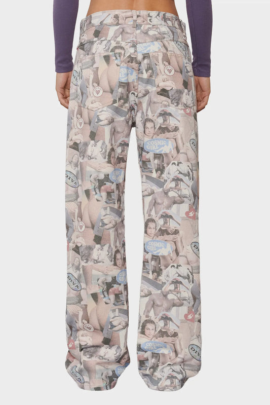 women#@Штани AEROBIC D**K ENERGY різнокольорові