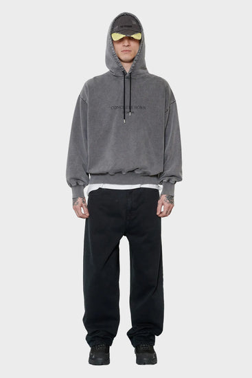 men#@Худі LOGO OVERSIZED темно-сірий