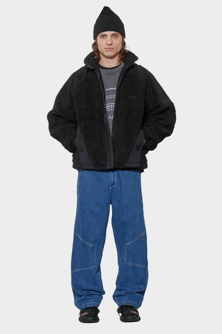 men#@Флісова куртка FLEECE JACKET чорна