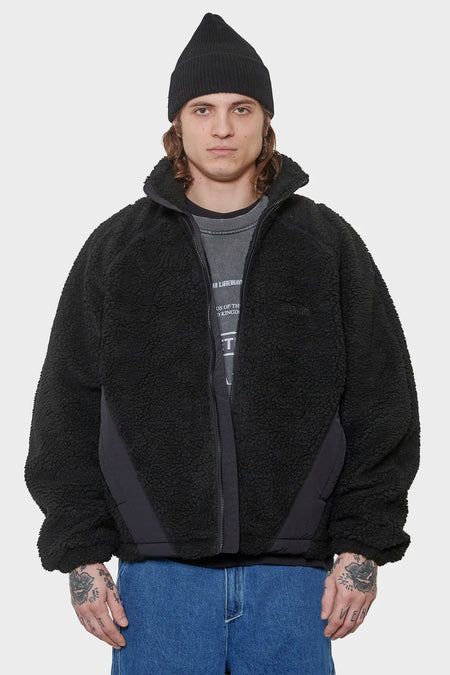 men#@Флісова куртка FLEECE JACKET чорна