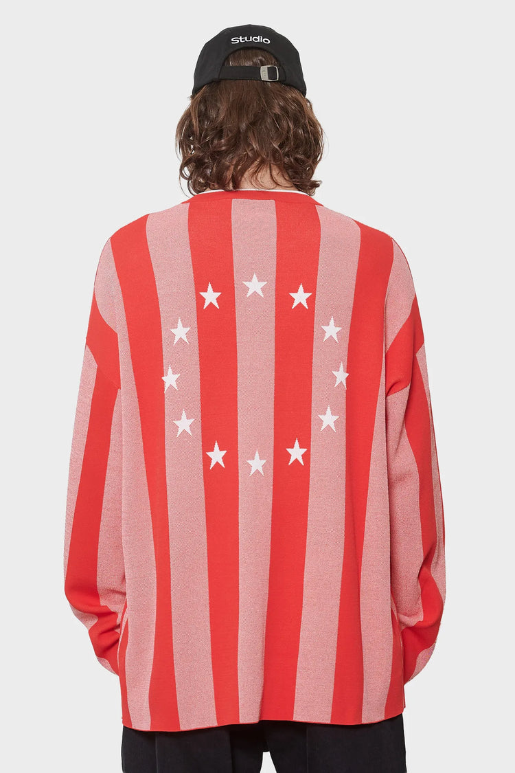 men#@Джерсі SOCCER LS STRIPED червоне