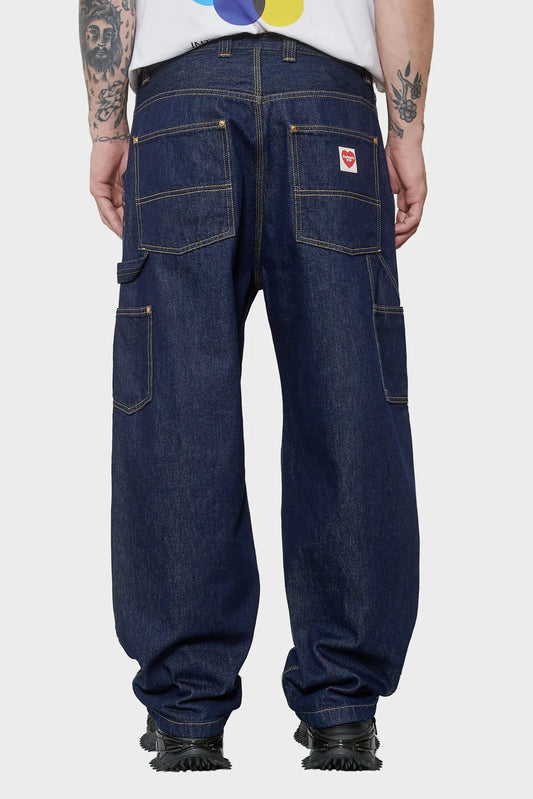 men#@Джинси NASH DOUBLE KNEE темно-сині