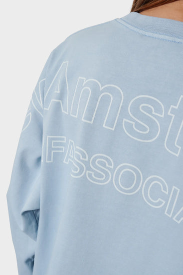 Лонгслів LOGO LINE блакитний Фото 8