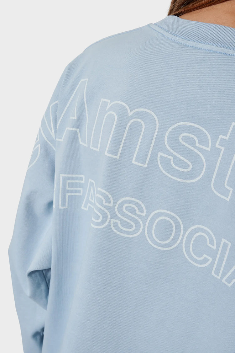 Лонгслів LOGO LINE блакитний