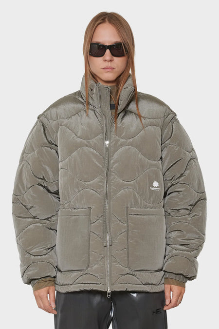 women#@Куртка DETACHABLE JACKET темно-сіра