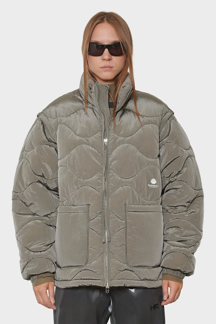 women#@Куртка DETACHABLE JACKET темно-сіра