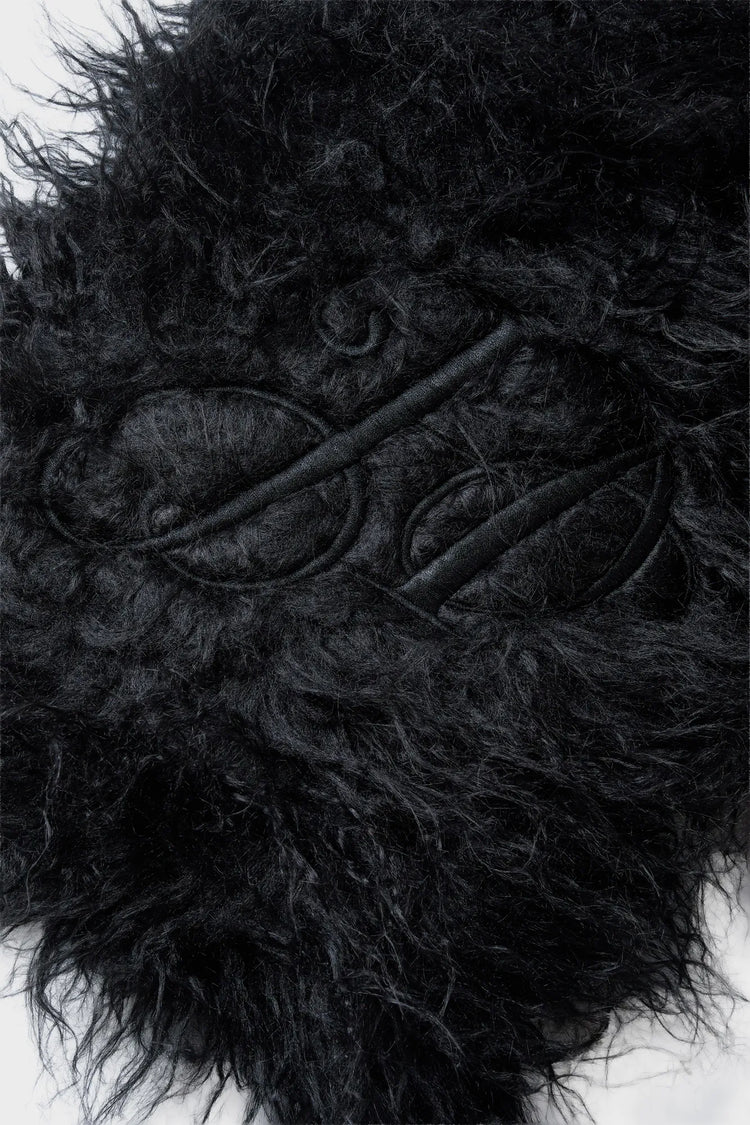 Шарф FAUX FUR PILLOW чорний