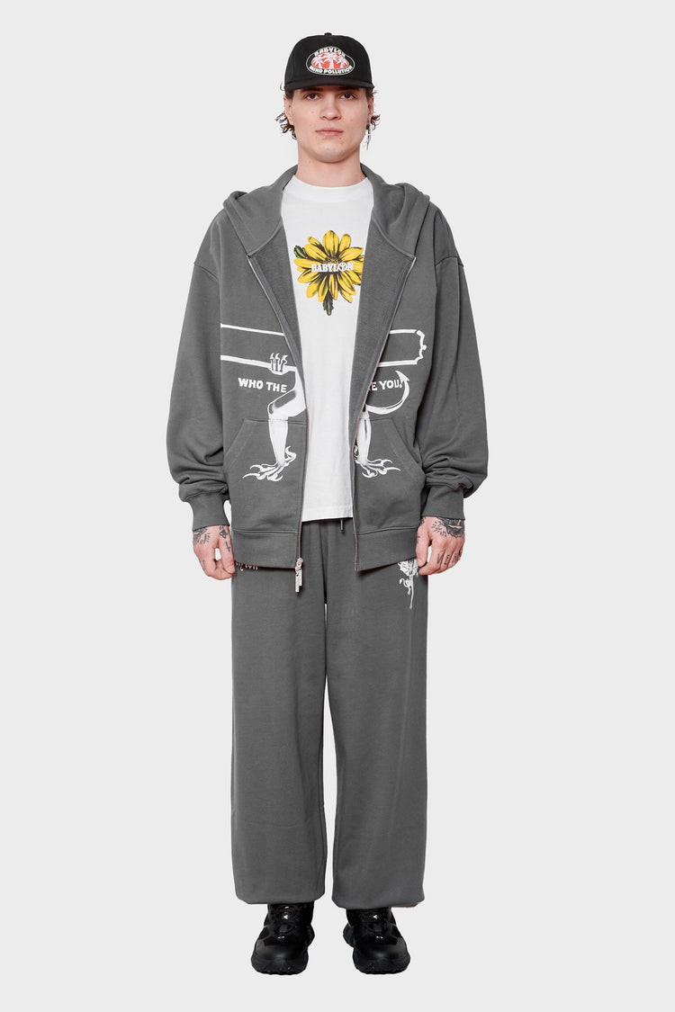 men#@Штани WHO THE DEVIL? темно-сірі, купити онлайн в магазині.