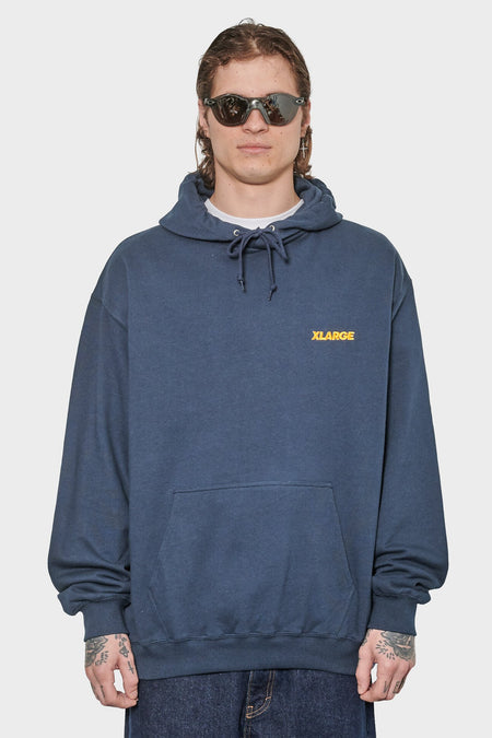 men#@Худі CHENILLE SLANTED темно-синє