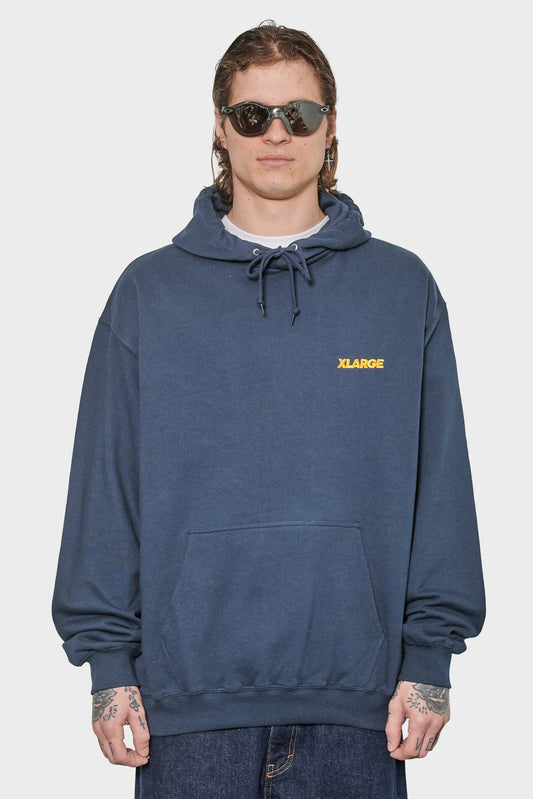 men#@Худі CHENILLE SLANTED темно-синє