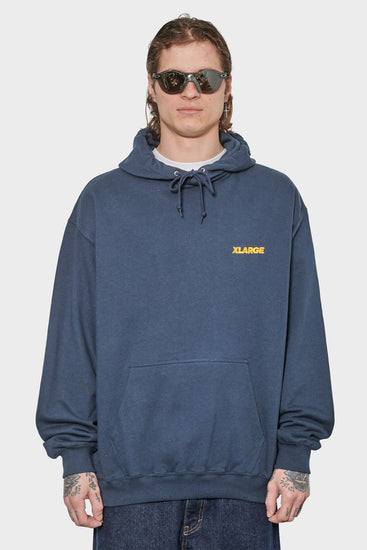 men#@Худі CHENILLE SLANTED темно-синє