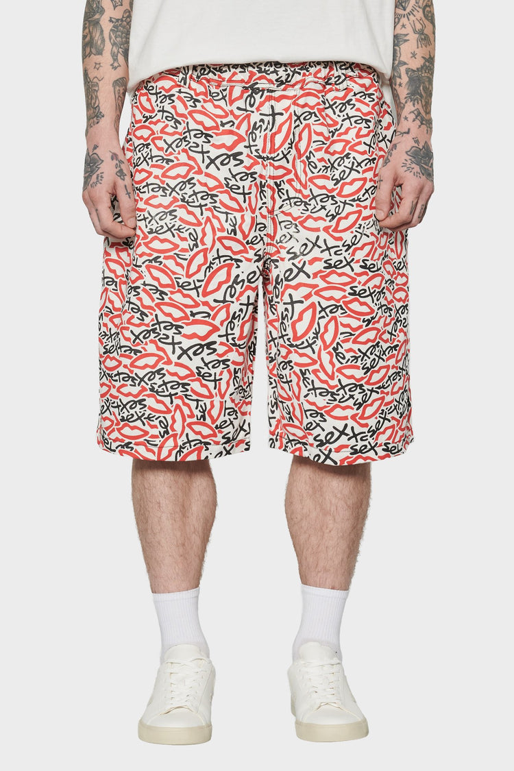 men#@Шорти SEX CAMO білі