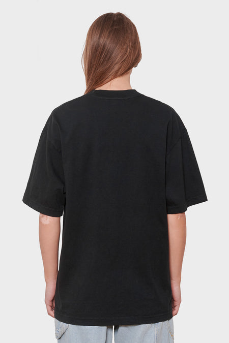 women#@Футболка MIND POLLUTION чорна, купити онлайн в магазині.