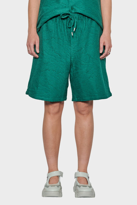 women#@Шорти CROCHET SHORT зелені