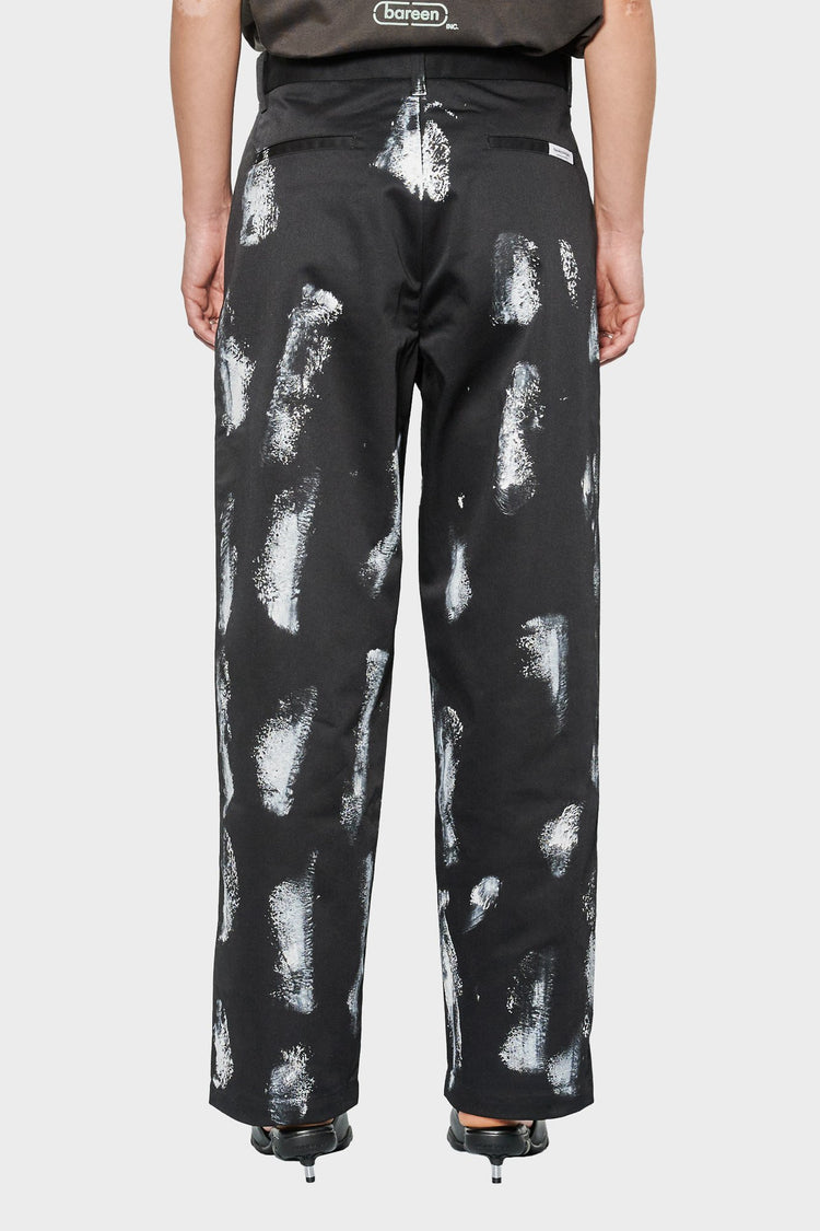 women#@Штани REWORKED TROUSER PAINTED чорні