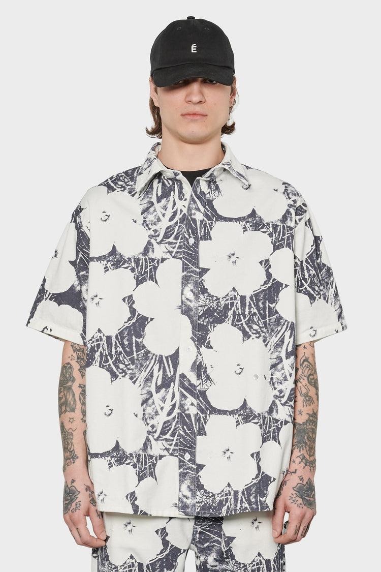 men#@Джинсова сорочка ANDY WARHOL біла