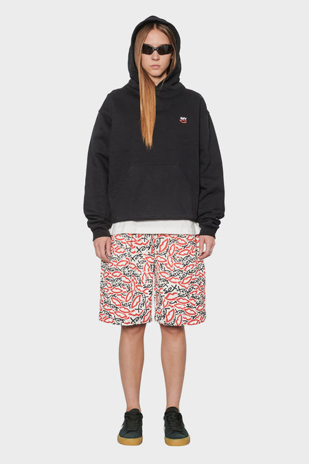 women#@Худі MINI EMBROIDERED LOGO чорне