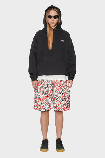 women#@Худі MINI EMBROIDERED LOGO чорне