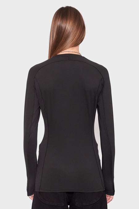 women#@Лонгслів FASHION RASH чорний, купити онлайн в магазині.