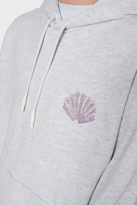 Худі SPRAYED LOGO сіре від NEW AMSTERDAM купити онлайн у магазині NEWBORN K