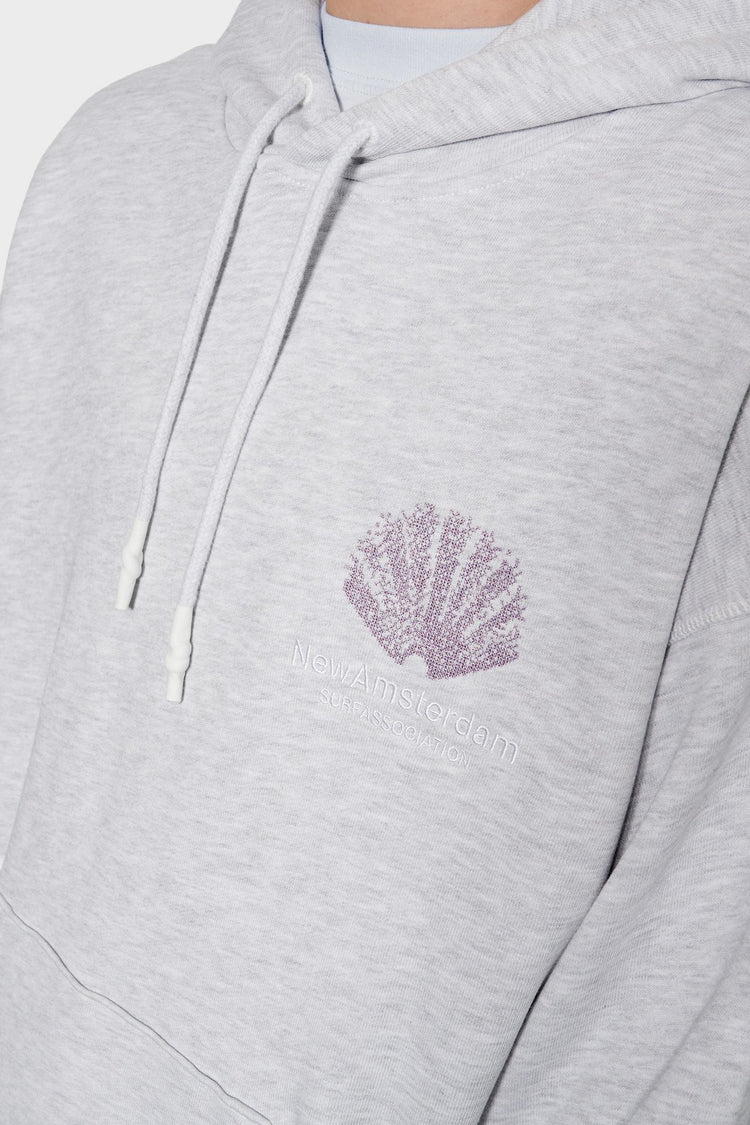 Худі SPRAYED LOGO сіре від NEW AMSTERDAM купити онлайн у магазині NEWBORN K