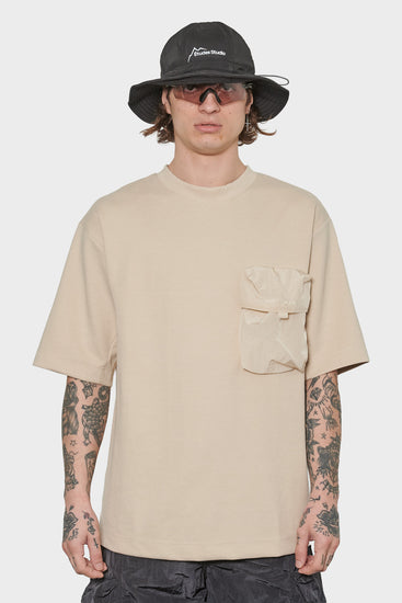 men#@Футболка MULTIPOCKET TEE молочна