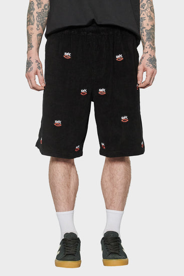 men#@Шорти SEX LOGO EMBROIDERED чорні