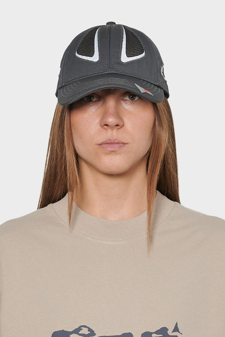 women#@Кепка 6 PANEL CAP темно-сіра
