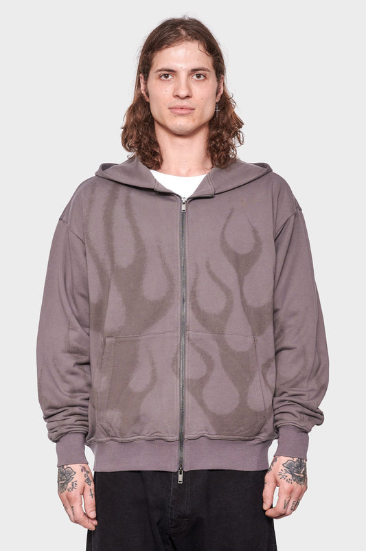 men#@Зіп-худі FLAMES SPRAY графітовий, купити онлайн в магазині.