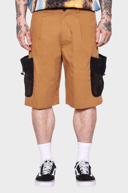 men#@Шорти NET POCKET коричневі, купити онлайн в магазині.