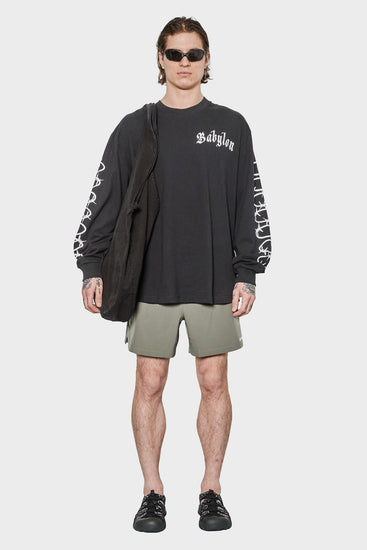 men#@Лонгслів BARBED чорний