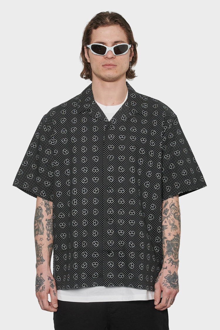 men#@Сорочка FUROSHIKI чорна