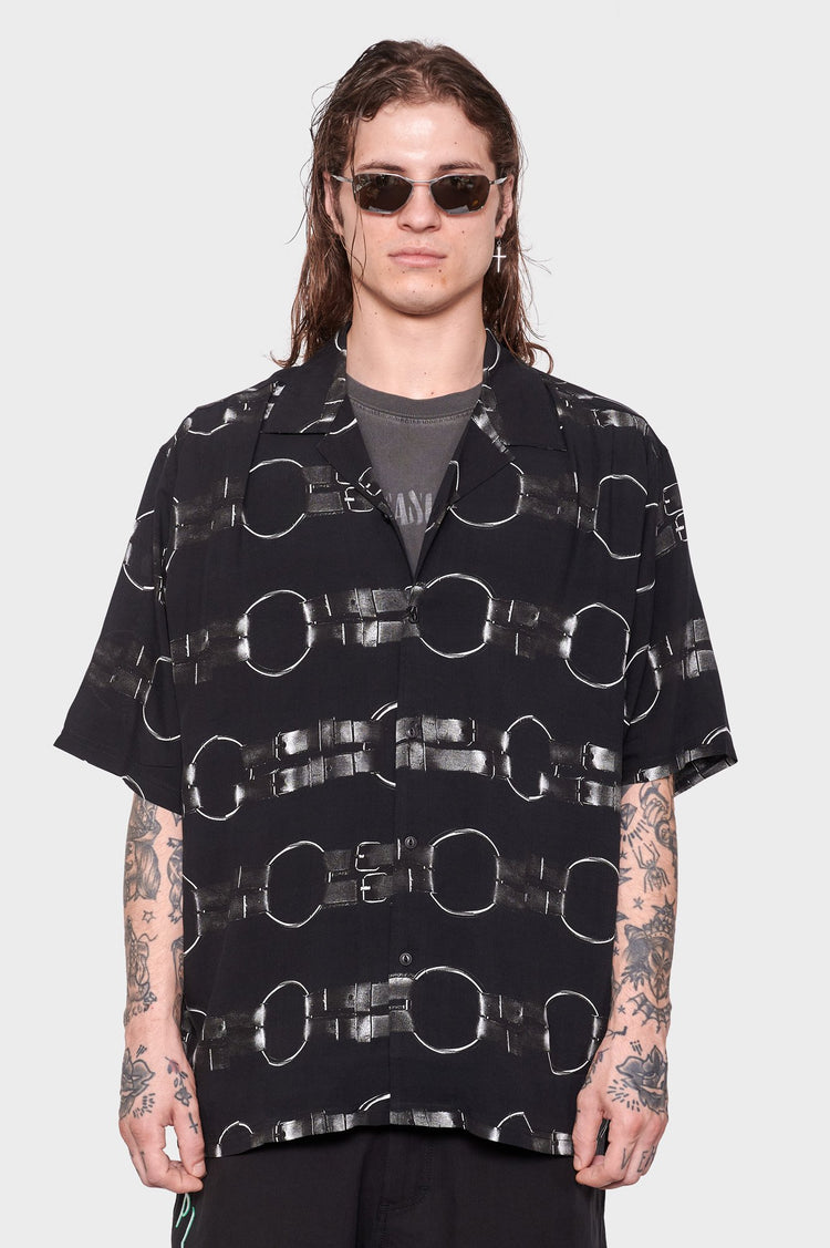 men#@Сорочка STRAPS чорна, купити онлайн в магазині.