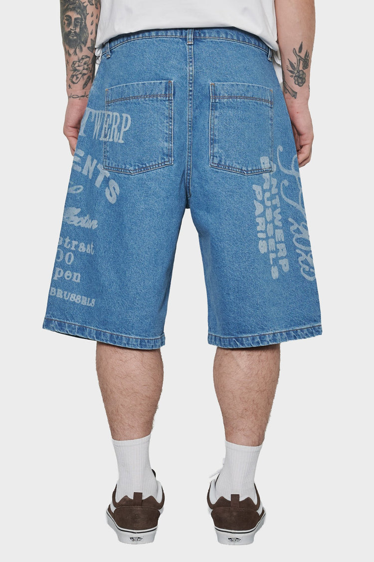 men#@Шорти ARTE PRINT сині