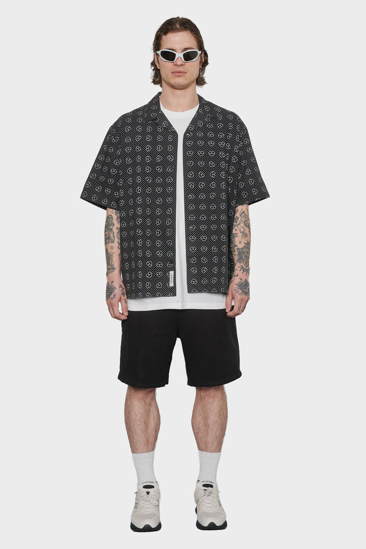 men#@Сорочка FUROSHIKI чорна