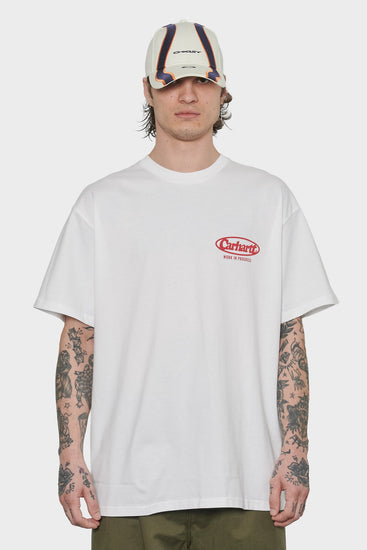 men#@Футболка CARHARTT LOGO біла