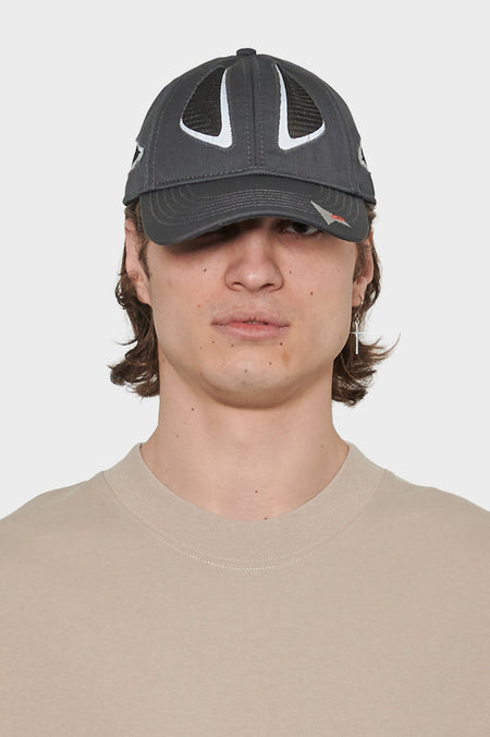men#@Кепка 6 PANEL CAP темно-сіра