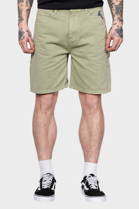 men#@Джинсові шорти HARDWARE CARPENTER світло-зелені, купити онлайн в магазині.