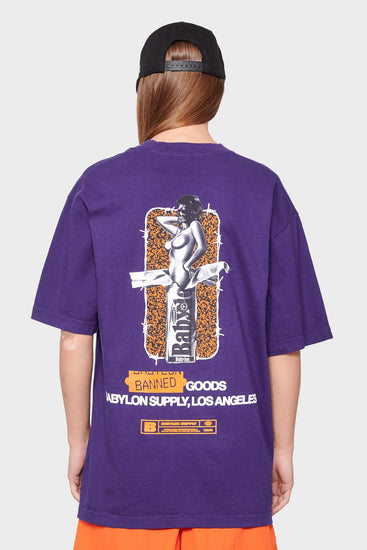 women#@Футболка BANNED GOODS фіолетова, купити онлайн в магазині.