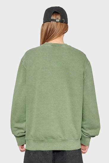 women#@Світшот DUSTER SCRIPT зелений, купити онлайн в магазині.