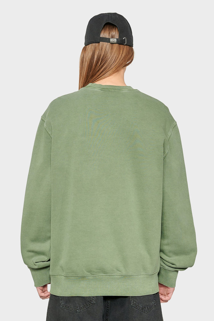 women#@Світшот DUSTER SCRIPT зелений, купити онлайн в магазині.