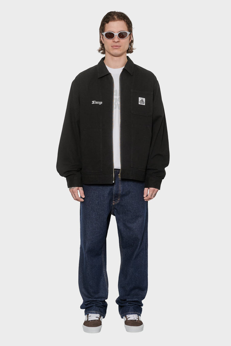 men#@Куртка EMBROIDERED WORK чорна