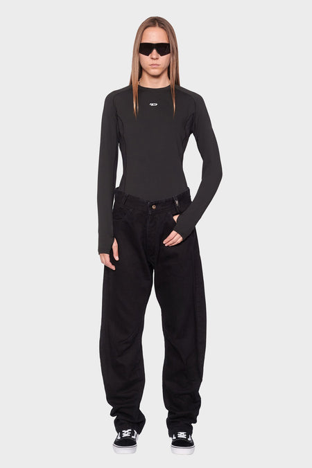 women#@Лонгслів FASHION RASH чорний, купити онлайн в магазині.