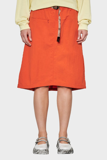women#@Спідниця NYLON PACKABLE MIDI помаранчева